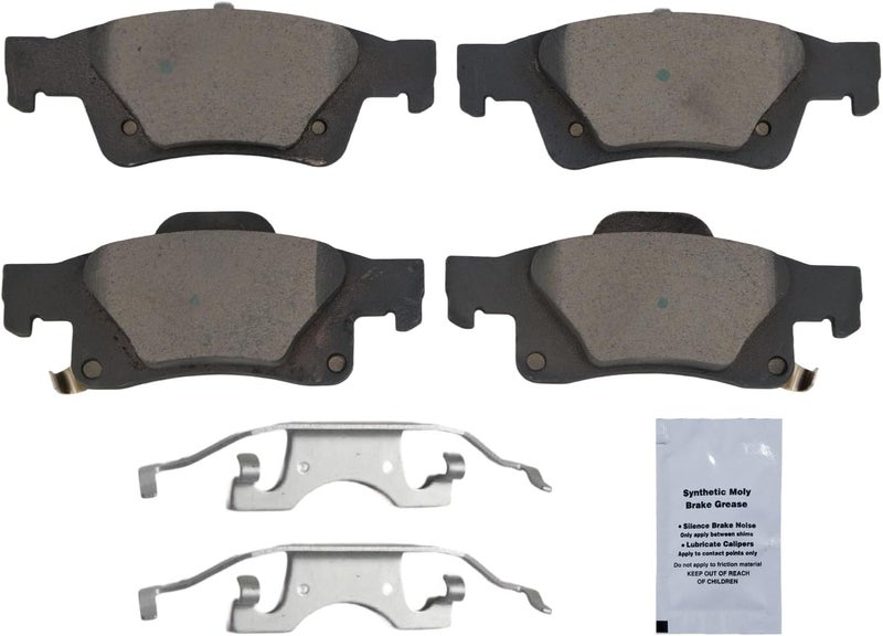 HUSCH D1498 Rear Ceramic Brake Pads Kit Fit For Dodge Durango 2011-2020, For Jeep Grand Cherokee 2011-2020 - Image 2